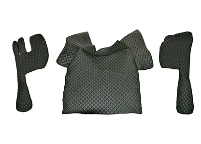 Jeu de tapis de sol en cuir – adapté pour Volvo FH12/FH16 2002–2012, vert