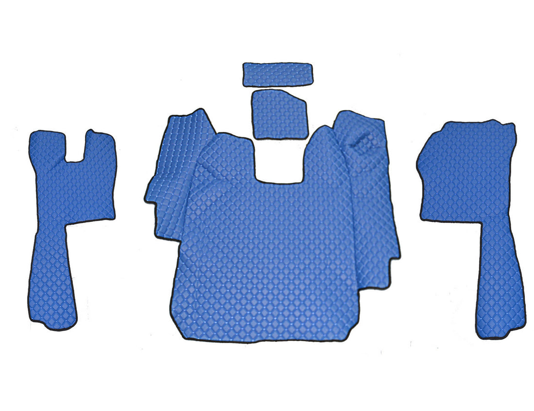 Δερμάτινα πατάκια δαπέδου – κατάλληλο για Scania R 2004–2010 αυτόματο, μπλε