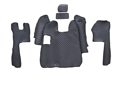 Δερμάτινα πατάκια δαπέδου – κατάλληλο για Scania R 2005–2010 χειροκίνητο, γκρι