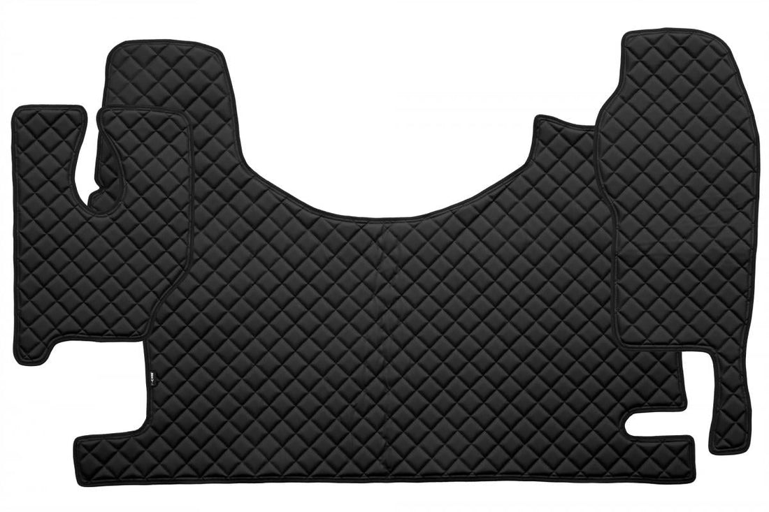 Leder-Fußmatten – geeignet für Mercedes MP3 High Tunnel, Schwarz, 2007–2010