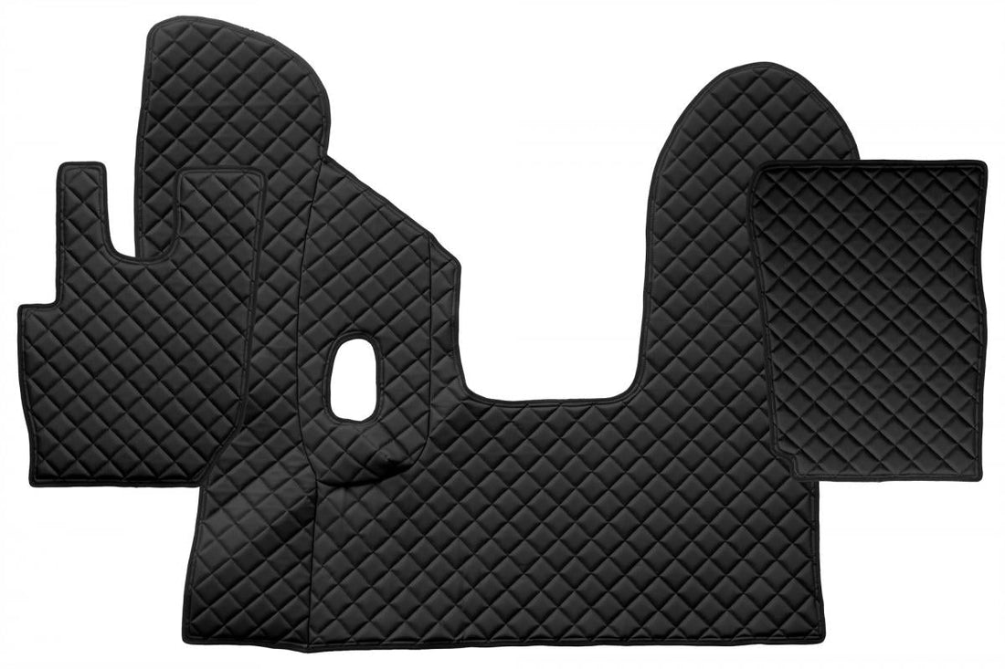 Tapis de sol en cuir – adapté pour DAF CF Euro 6 boîte manuelle, noir