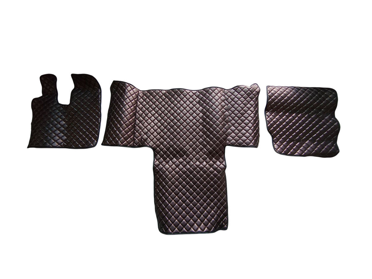 Jeu de tapis de sol en cuir – adapté pour MAN TGL/TGS/TGM Large Cab, L-Cab, LX-Cab (à partir de 2012), cuivre