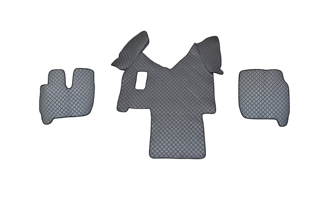 Grey Eco Leather Floor Mats – suitable for Iveco Stralis Manual