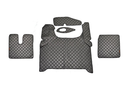 Tapis de sol en cuir synthétique (éco-cuir) noir – adaptés pour MAN TGX 2020+