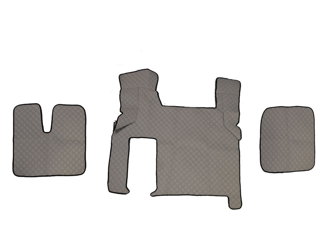 Grey Eco Leather Floor Mats – suitable for MAN TGX