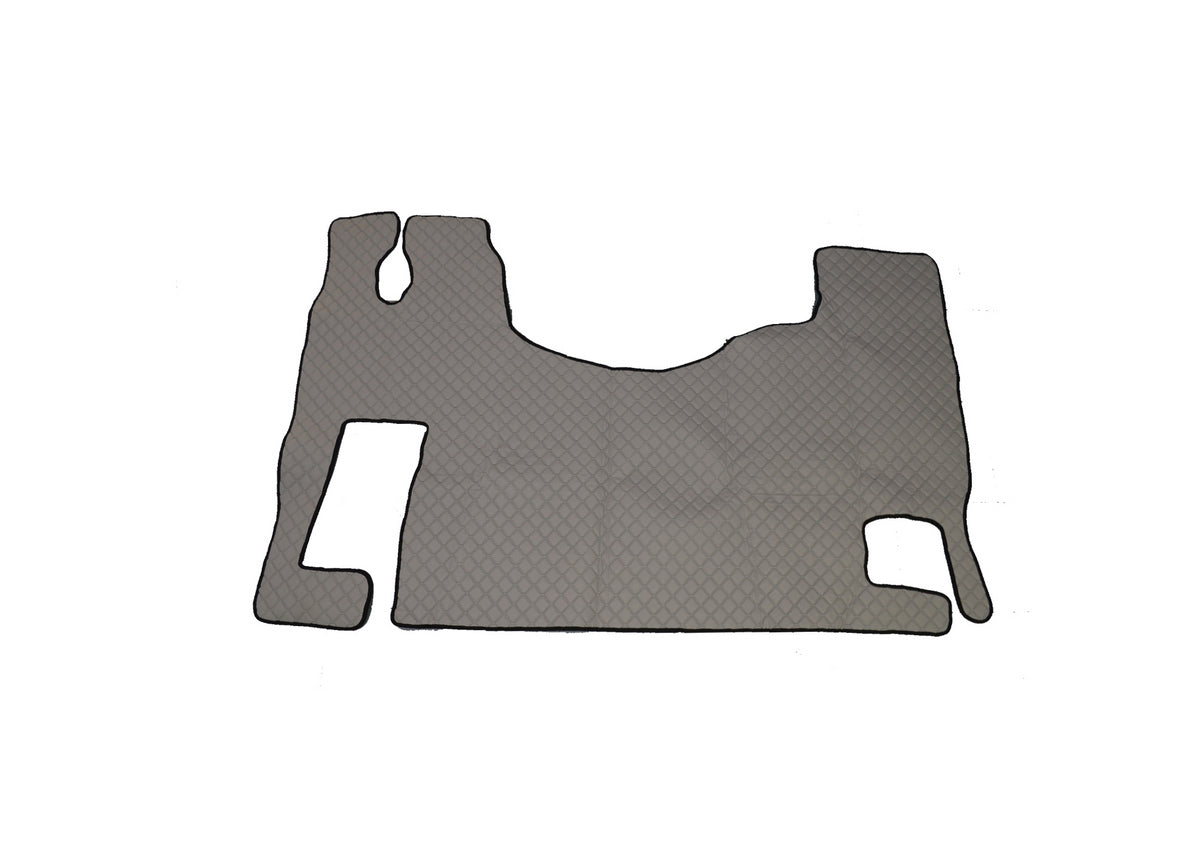 Tapis de sol gris en cuir synthétique (éco-cuir) – adaptés pour Mercedes Actros MP2/MP3