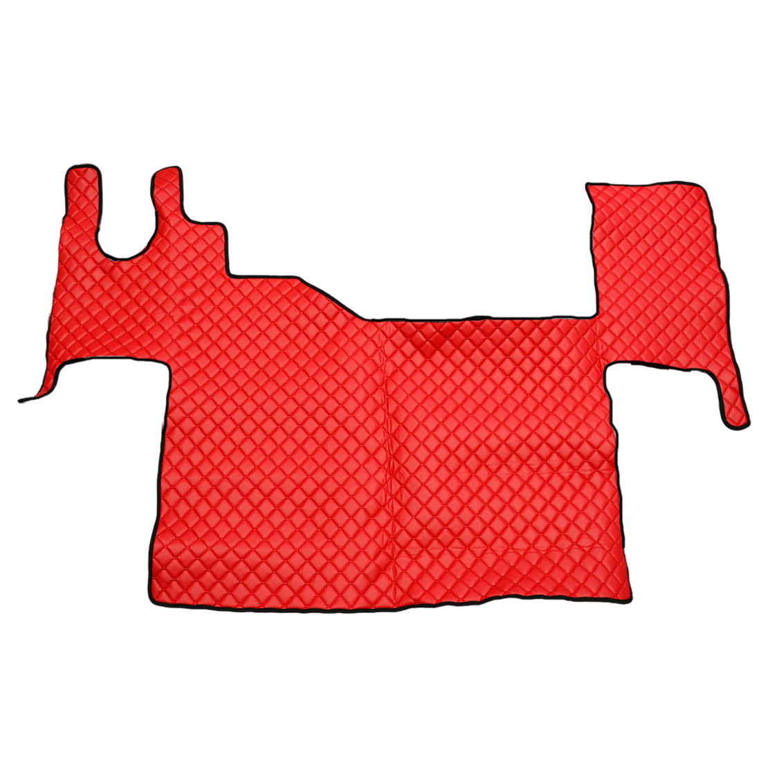 Червени подови стелки от изкуствена кожа (еко кожа) – подходящи за Renault T Tablet 2021+