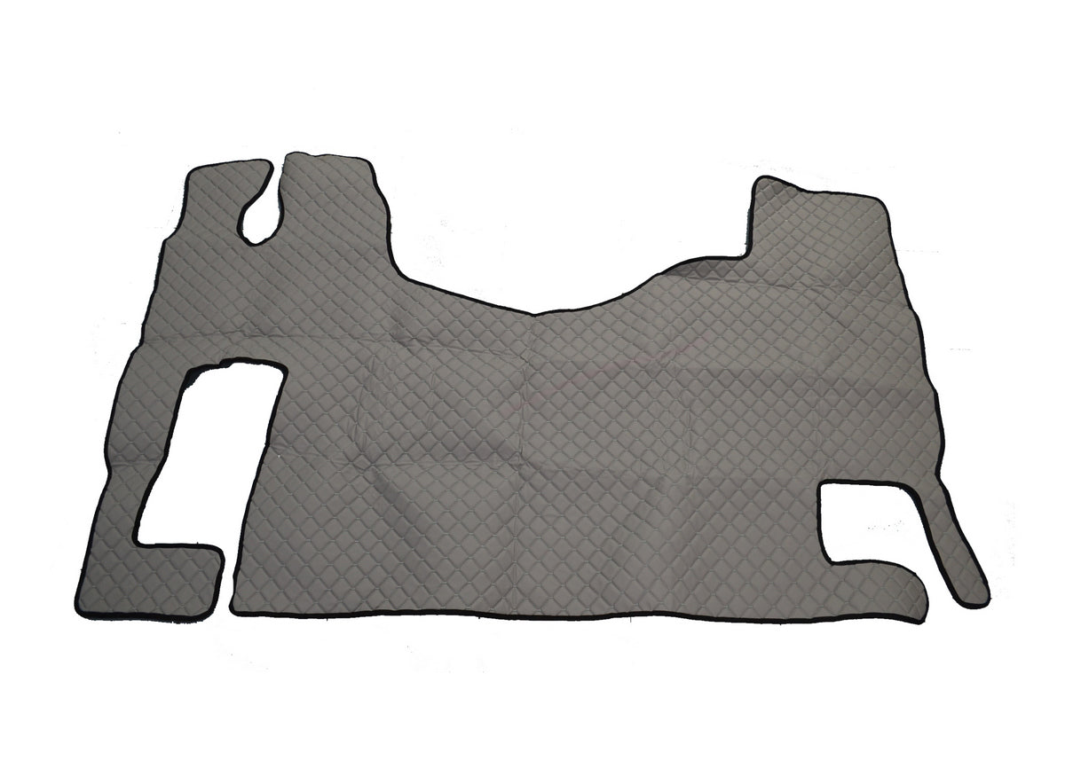 Tapis de sol gris en cuir synthétique (éco-cuir) – adapté pour Renault Magnum