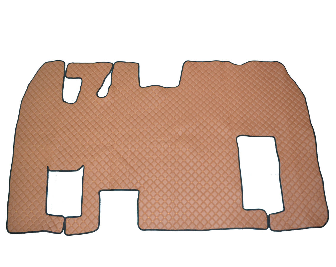 Tapis de sol marron en cuir synthétique (éco-cuir) – adaptés pour Renault Magnum