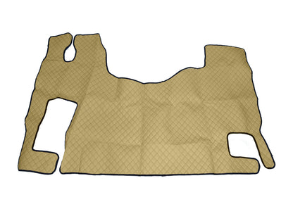 Tapis de sol en cuir beige adapté pour camions Renault Magnum