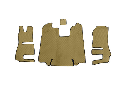 Бежови подови стелки от изкуствена кожа – подходящ за Scania R 2013–2016, долно ниво