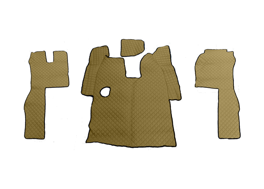 Бежови подови стелки от изкуствена кожа – подходящи за Scania R ръчна 2013–2016