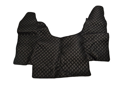 Tapis de sol central en cuir noir – adapté pour Scania G400, 2015+