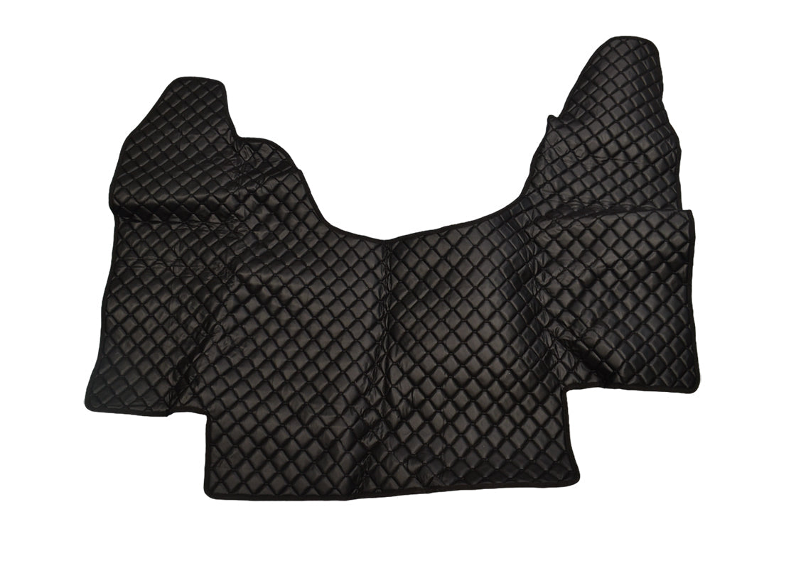 Tapis de sol central en cuir noir – adapté pour Scania G400, 2015+