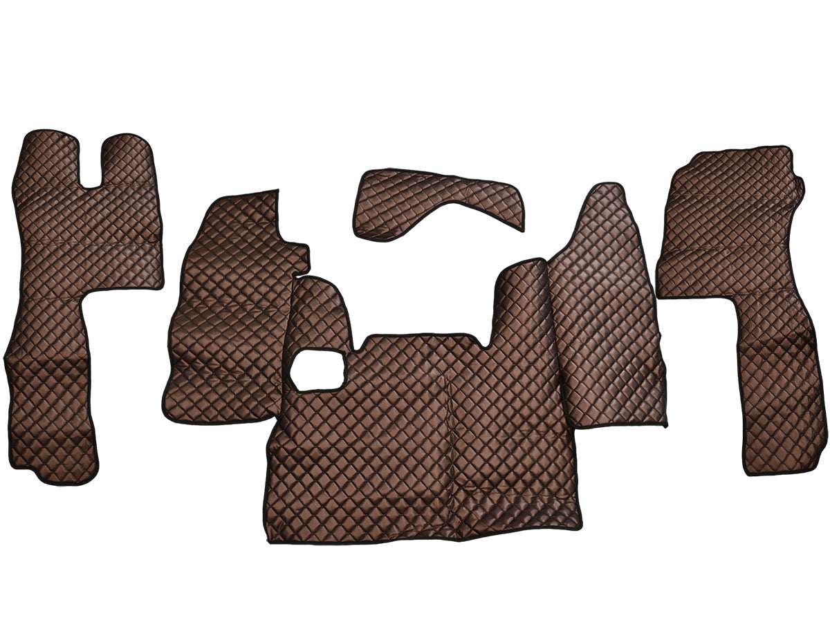 Tapis de sol en cuir synthétique (éco-cuir) bronze – adaptés pour Scania L