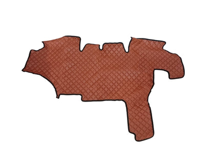 Tapis de sol en cuir adapté pour tracteur John Deere Série 8 – Marron