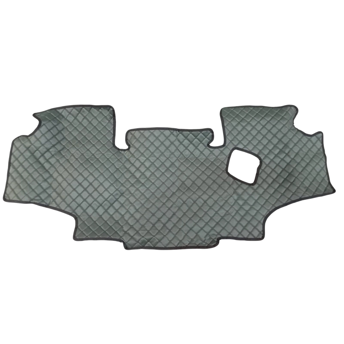 Tapis de sol en cuir adapté pour tracteur John Deere série 8 – Vert, découpe sur gabarit