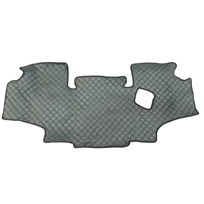 Tapis de sol en cuir adapté pour tracteur John Deere série 8 – Vert, découpe sur gabarit