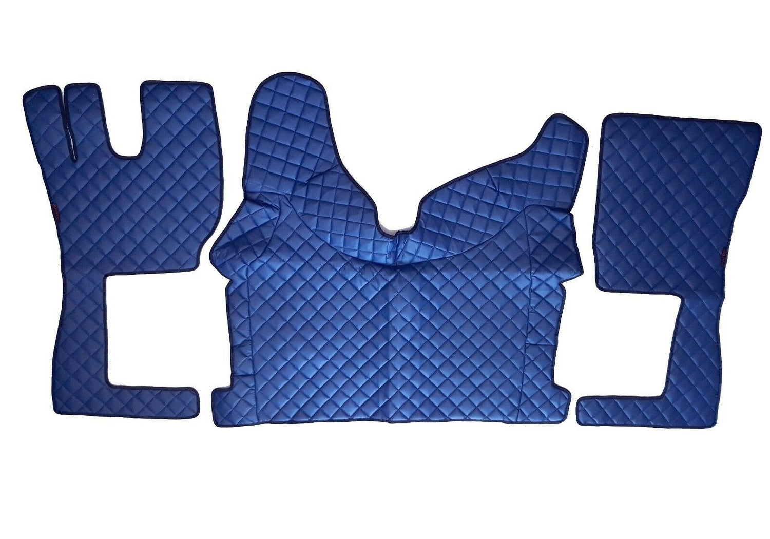 Blaue Fußmatten aus Kunstleder (Eco-Leder) – geeignet für Volvo FH 2013+