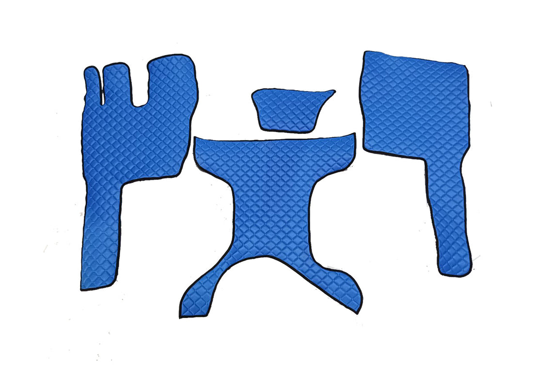 Кожени подови стелки – подходящ за Volvo FM Euro 5, сини