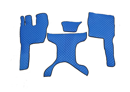 Tapis de sol en cuir – adapté pour Volvo FM Euro 5, bleu