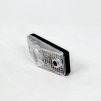 Feu de position latéral blanc – Ampoule 12/24 V, 95 x 35 x 27 mm, entraxe de fixation 52 mm