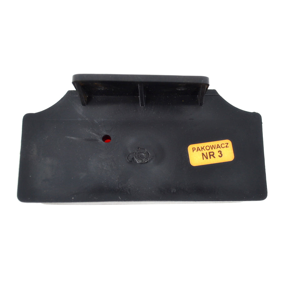 Feu de gabarit latéral horizontal rouge/blanc avec base – ampoule 12/24 V, 110×53×31 mm