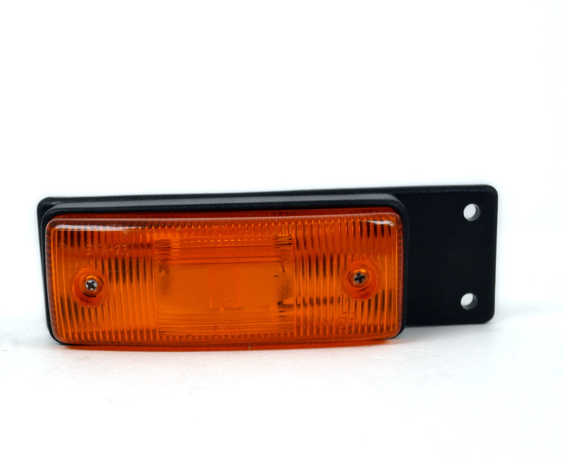 Feu de gabarit latéral ovale vertical ambre, à ampoule, base 133 x 42 mm