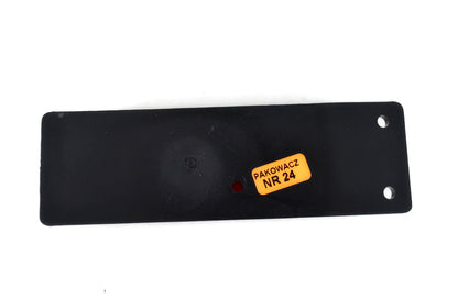 Feu de gabarit latéral ovale vertical rouge avec ampoule, embase 133 x 42 mm