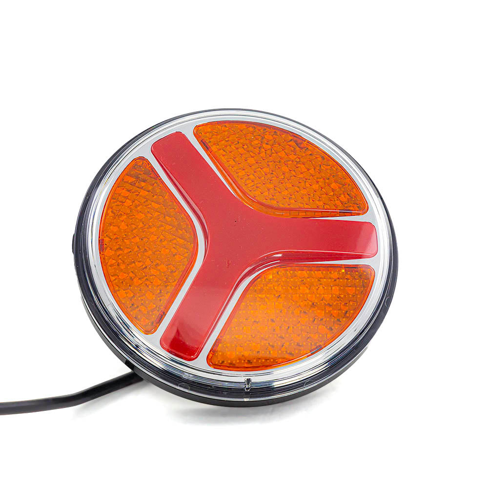 Feu stop LED rond – adapté pour étoile Mercedes, 14 cm, clignotant et feu de position néon