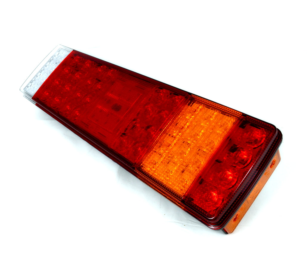 Feu arrière droit à LED, 47 cm, connecteur 7 broches, 5 fonctions, réflecteur, 12/24 V