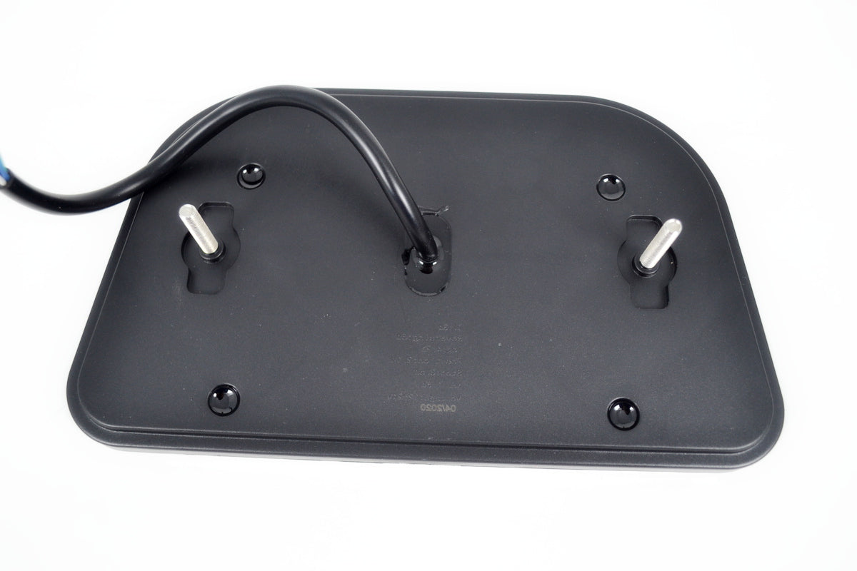 Feu stop LED néon gauche avec catadioptre triangulaire, 241 mm, 12/24 V