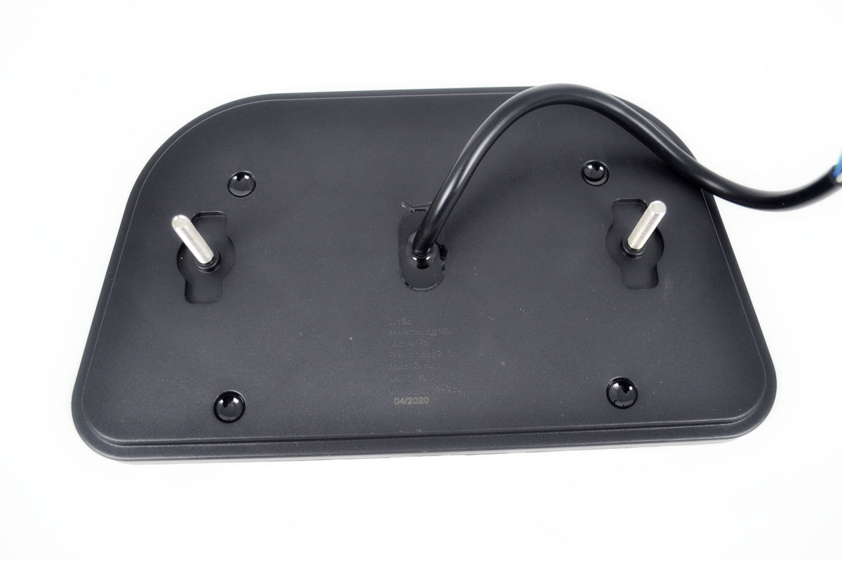 Feu stop droit à LED néon avec catadioptre triangulaire, 241 mm, 12/24 V