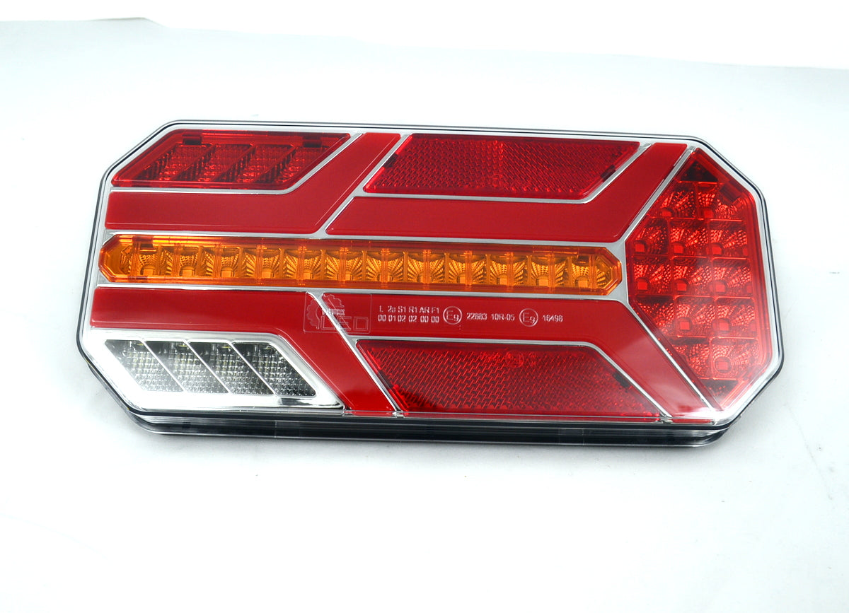 Feu arrière stop droit LED néon – 235 mm, 12/24 V