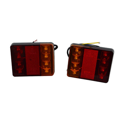 Petit feu arrière à LED pour remorque – 12 V, 120 x 95 x 23 mm, homologué E