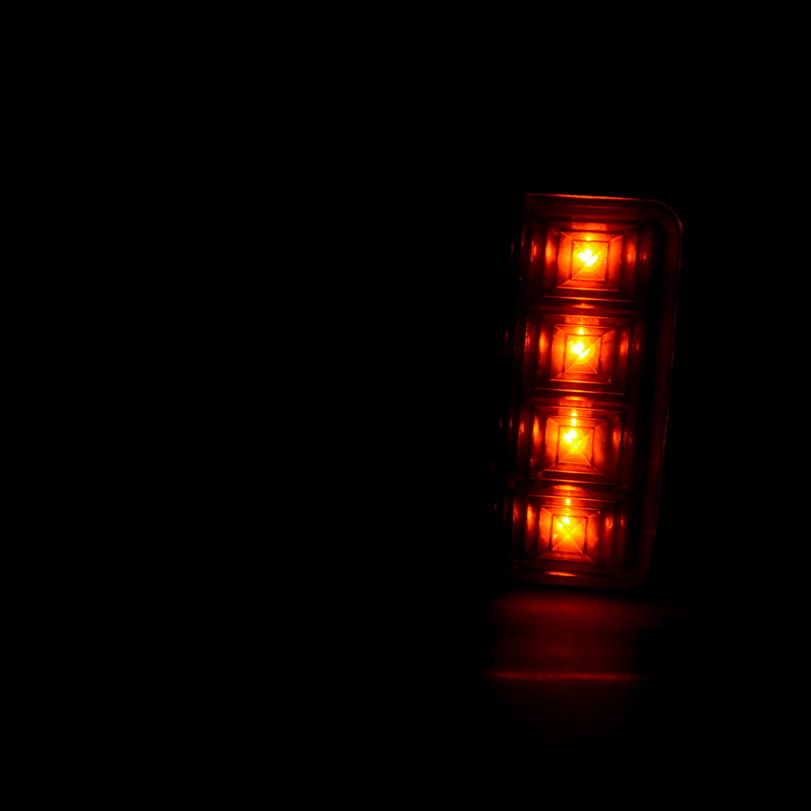 Feu arrière gauche LED, 35 cm, 12/24 V, design cintré