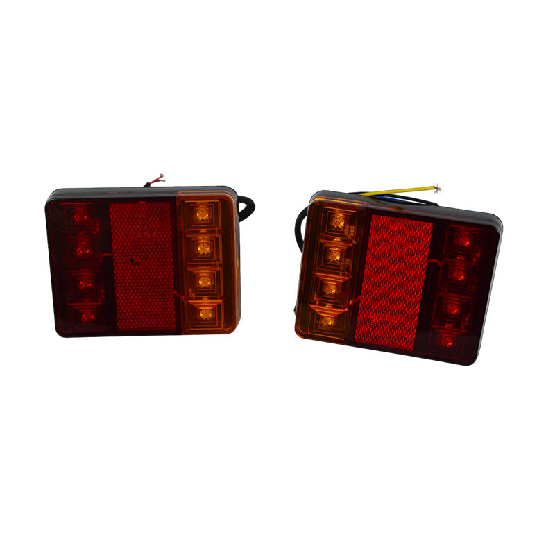 Kleine LED-Anhänger-Rückleuchte – 12 V, 120 x 95 x 23 mm, E-geprüft