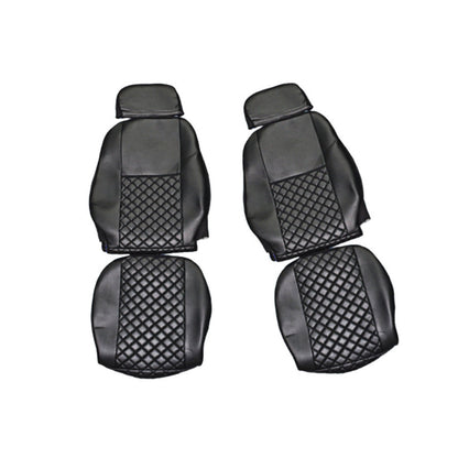 Housses de siège en cuir synthétique noir, adapté pour Iveco Euro Star 2003–2006