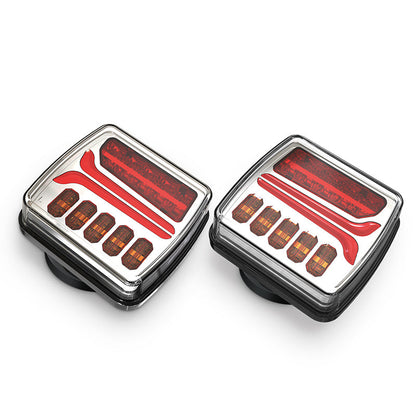 Kit de feux arrière de remorque LED sans fil avec Bluetooth, 2 lampes, 5 fonctions d’éclairage