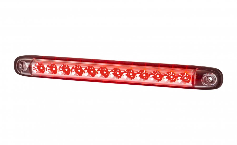 LED Combination Tail and Stop Light, Red, 12/24V, 257 x 20 x 26 mm, Universal Mount