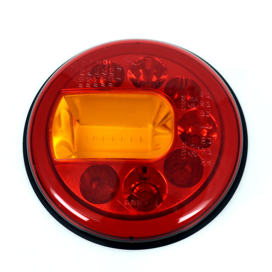 Kleine LED-Hamburger-Heckleuchte rechts 12 cm 12/24 V