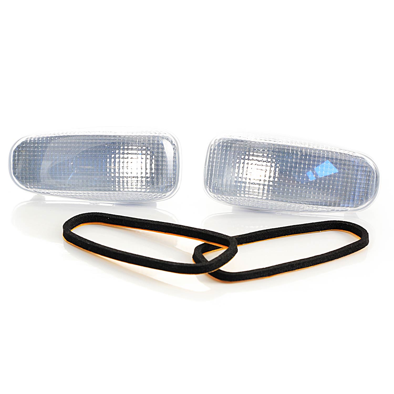 Front Turn Signal Indicator – suitable for Mercedes Sprinter 2006+, White Lens, Left/Right, With Socket and Connector