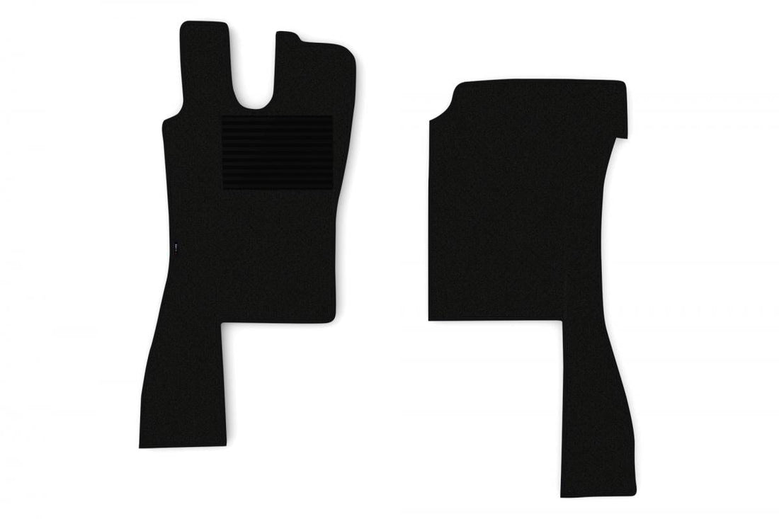 Tapis de sol en moquette – adapté pour Scania 4 Series (1995–2004), noir, jeu de 2 pièces