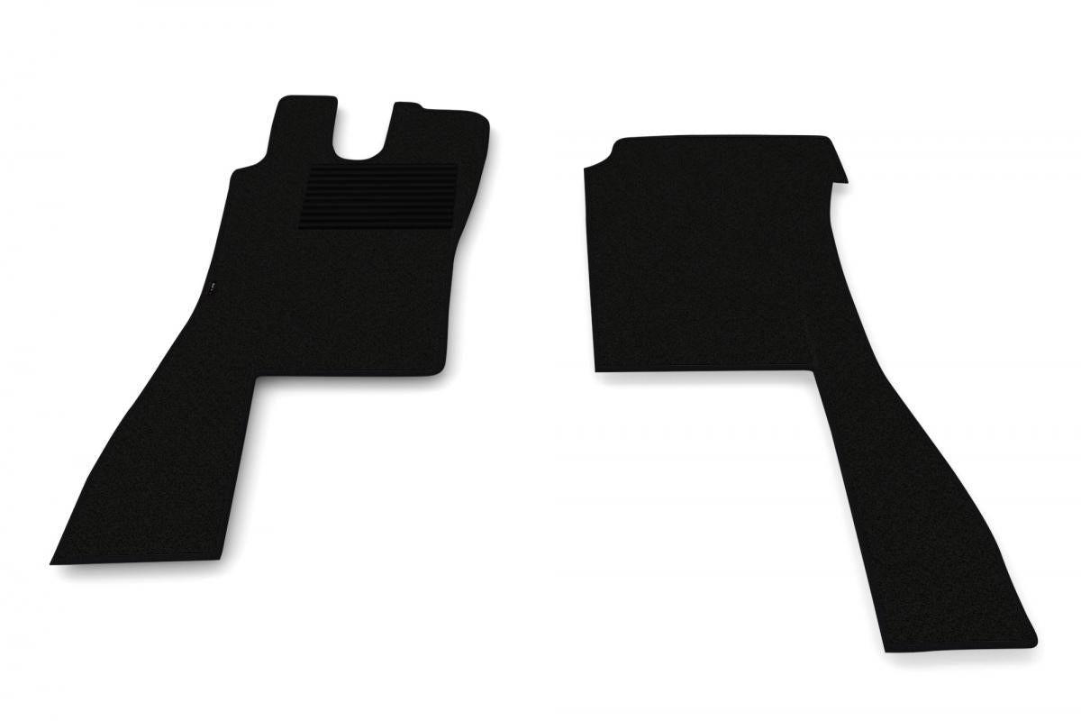 Μοκετένια πατάκια δαπέδου – κατάλληλο για Scania 4 Series (1995–2004), μαύρο, σετ 2 τεμαχίων