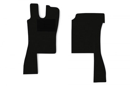 Μοκετένια πατάκια δαπέδου – κατάλληλο για Scania 4 Series (1995–2004), μαύρο, σετ 2 τεμαχίων