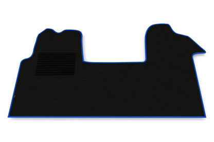 Carpet Floor Mats – suitable for Renault Master III, Blue Trim, 2-Piece Set