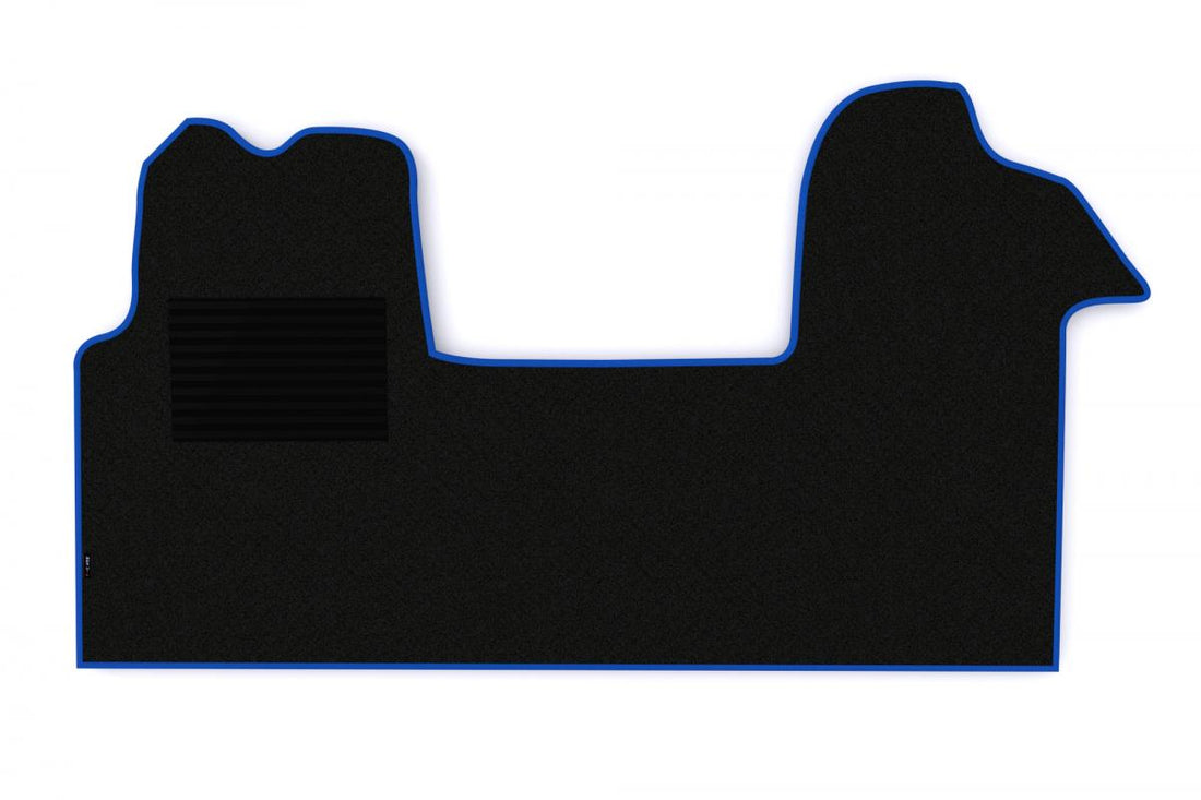 Carpet Floor Mats – suitable for Renault Master III, Blue Trim, 2-Piece Set