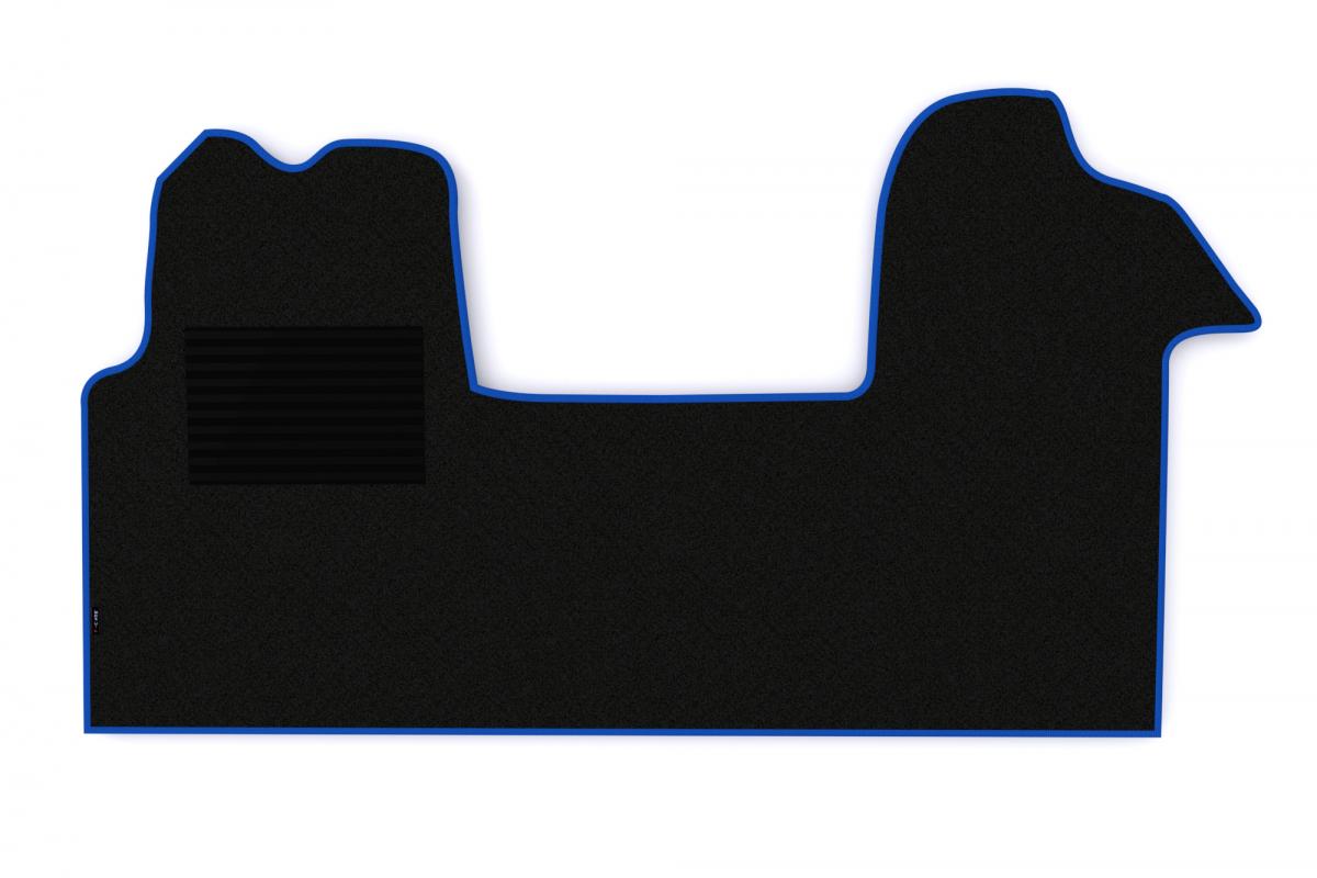 Carpet Floor Mats – suitable for Renault Master III, Blue Trim, 2-Piece Set