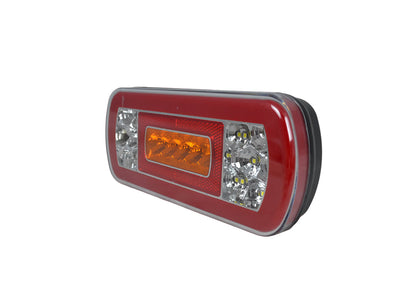 Feu arrière combiné ovale à LED néon, 12V, 224×104×51 mm