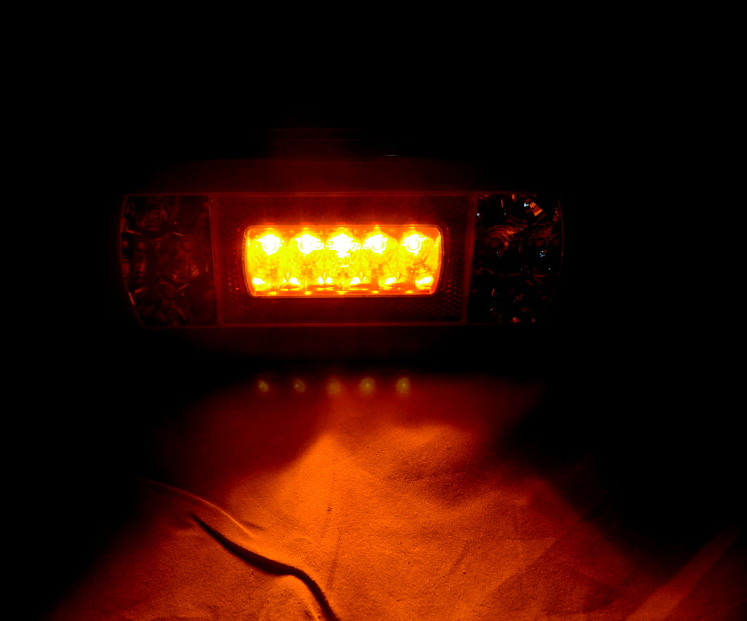 Feu arrière combiné ovale à LED néon, 12V, 224×104×51 mm